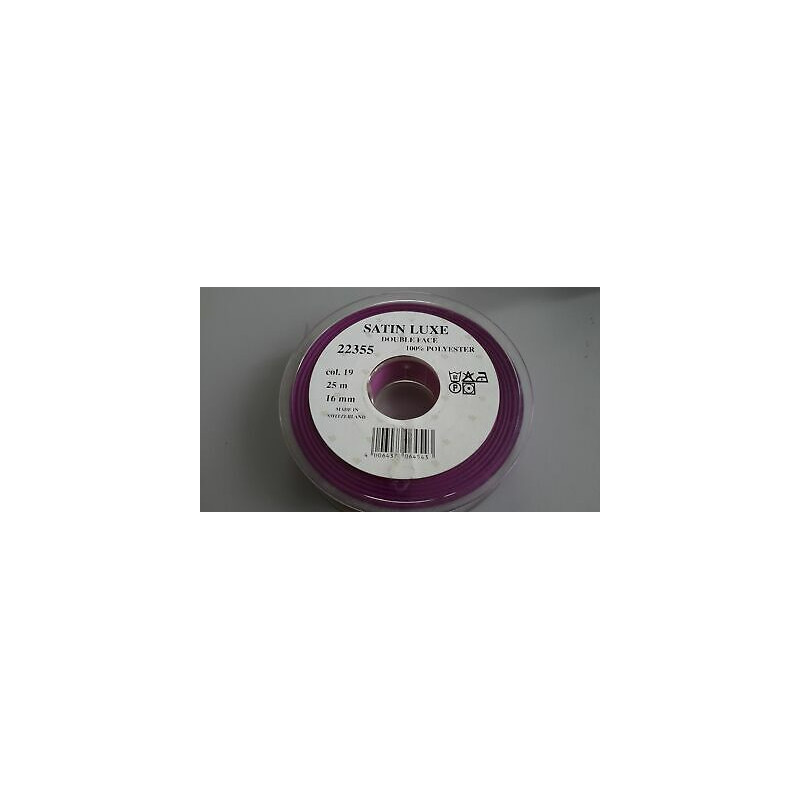 Mt. 25 Nastro di raso doppio raso satin alto mm. 16 fuxia scuro 19
