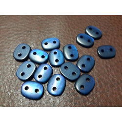 N. 10 Bottoni bellissimii in plastica colore bluette 2 fori cm 1x1,5