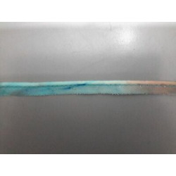 mt 1  passamaneria in tessuto colore azzurro beige con un bordino in rilie