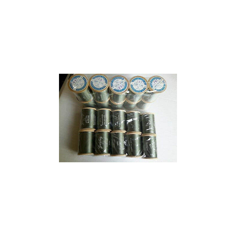n. 1 Spolette Filato seta UNIVERSAL ZWICKY N.70/3 mt 420 cad colore verde 