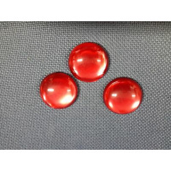 N. 3 Bottoni bellissimi rotondi grossi colore rosso foro dietro cm 4