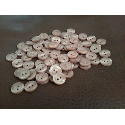 n 60 Bottoni rotondi in plastica colore marrone 2 fori mm 15 circa