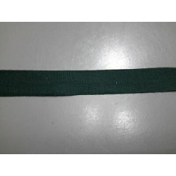 Metri 20 circa fettuccia passamaneria tessuto cotone verde in tela cm 1,5