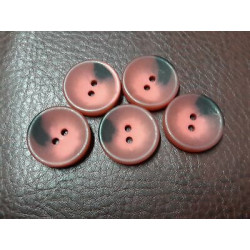 n 10 Bottoni rotondi in plastica colore mattone 2 fori mm 24 circa