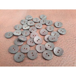 n 60 Bottoni rotondi in plastica colore marrone scuro 2 fori mm 15 circa le