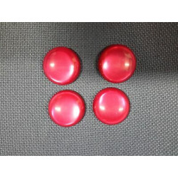 N. 4 Bottoni bellissimi rotondi grossi colore fuxia foro dietro cm 4