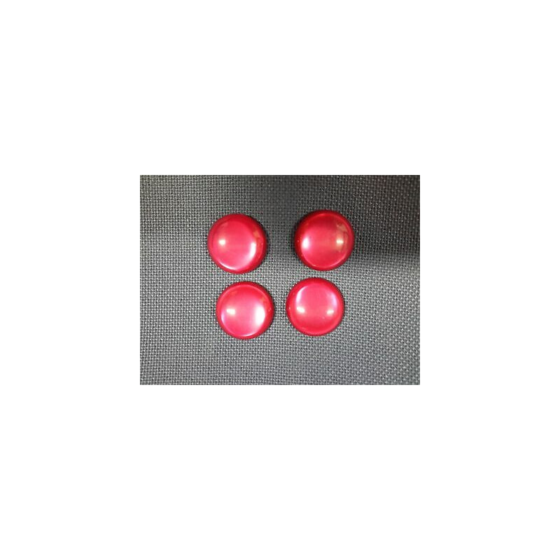 N. 4 Bottoni bellissimi rotondi grossi colore fuxia foro dietro cm 4