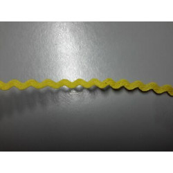 Mt 10 Passamaneria a serpentina colore giallo alta mm 3 