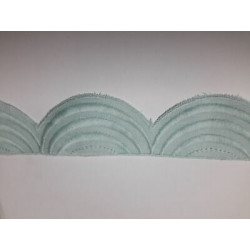 Metri 1 Passamaneria pizzo merletto azzurro alta cm 2,5 circa