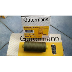 Spoletta filato Gutermann Tilolo No 120 Mara colore verde salvia 3908 Supe