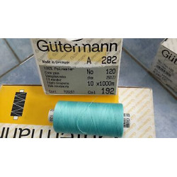 Scatola da 10 Spolette filato Gutermann Tilolo No 120 A282 colore azzurro