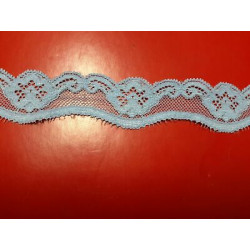 8706 Metri 5 Passamaneria pizzo merletto azzurro alta cm 3,5 circa