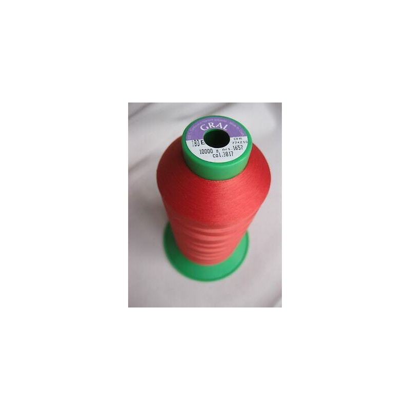 20.000 mt. filato cucirino COATS GRAL 180 poliestere 100% ROSSO