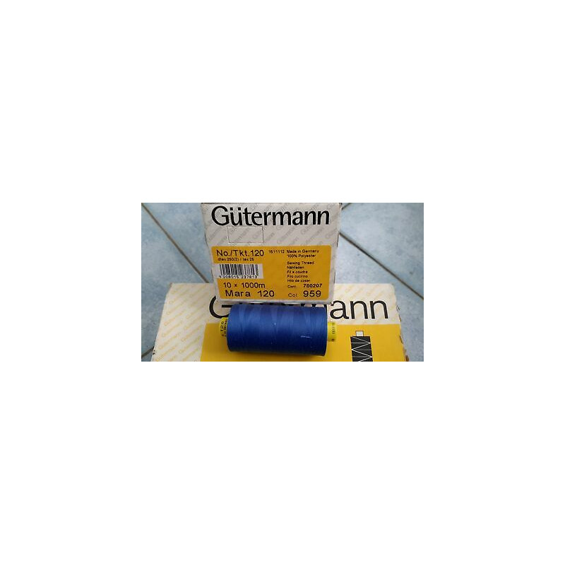 Spoletta filato Gutermann Tilolo No 120 Mara colore bluette 959 Super Offe