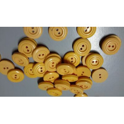 N. 60 Bottoni rotondi in plastica colore arancio 2 fori mm 18 circa