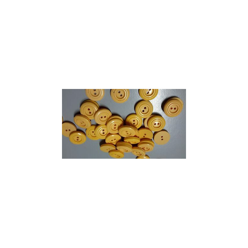 N. 60 Bottoni rotondi in plastica colore arancio 2 fori mm 18 circa