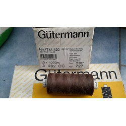 Spoletta filato Gutermann Tilolo No 120 A282 colore marrone 815 Super Offe