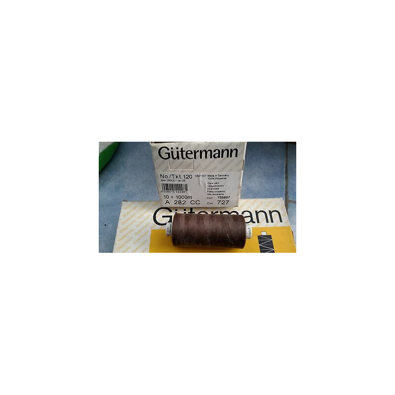 Spoletta filato Gutermann Tilolo No 120 A282 colore marrone 815 Super Offe