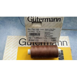 Spoletta filato Gutermann Tilolo No 120 A282 colore marrone chiaro 180 Sup