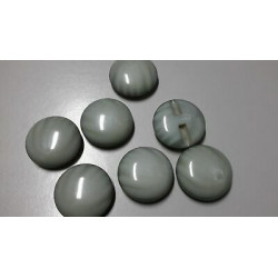 N. 9 Bottoni rotondi in plastica colore grigio foro ditro mm 35 circa