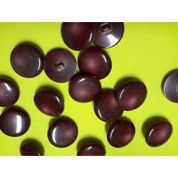 n 10 Bottoni rotondi plastica colore bordeaux sfumato cm 2,70 a foro dietr
