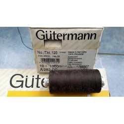 Spoletta filato Gutermann Tilolo No 120 A282 colore marrone 697 Super Offe
