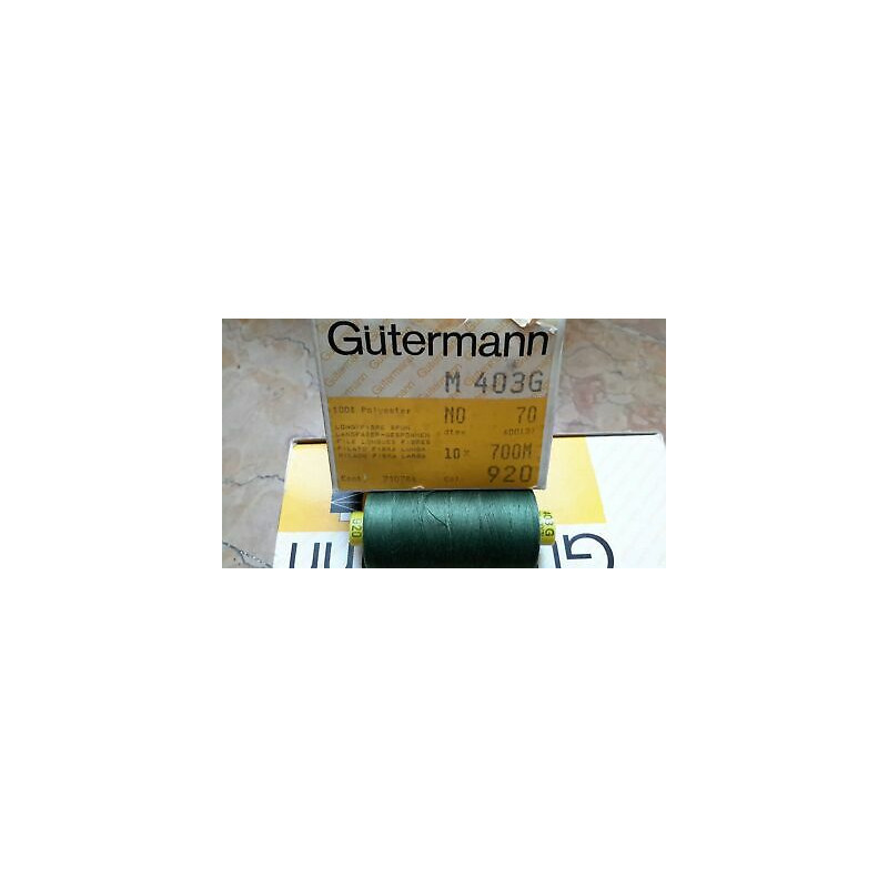 Spoletta filato Gutermann Tilolo No 70 M403 colore verde 920