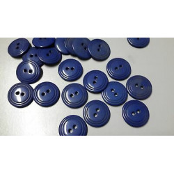 N. 10 Bottoni rotondi in plastica colore bluette 2 fori mm 20 circa