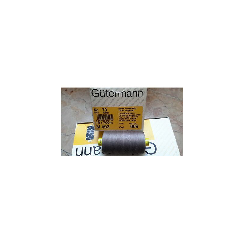 Spoletta filato Gutermann Tilolo No 70 M403 colore marroncino 669