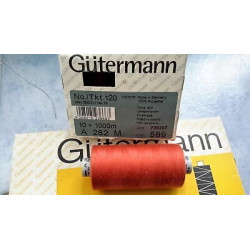 Spoletta filato Gutermann Tilolo No 120 A282 colore arancio scuro 589 Supe