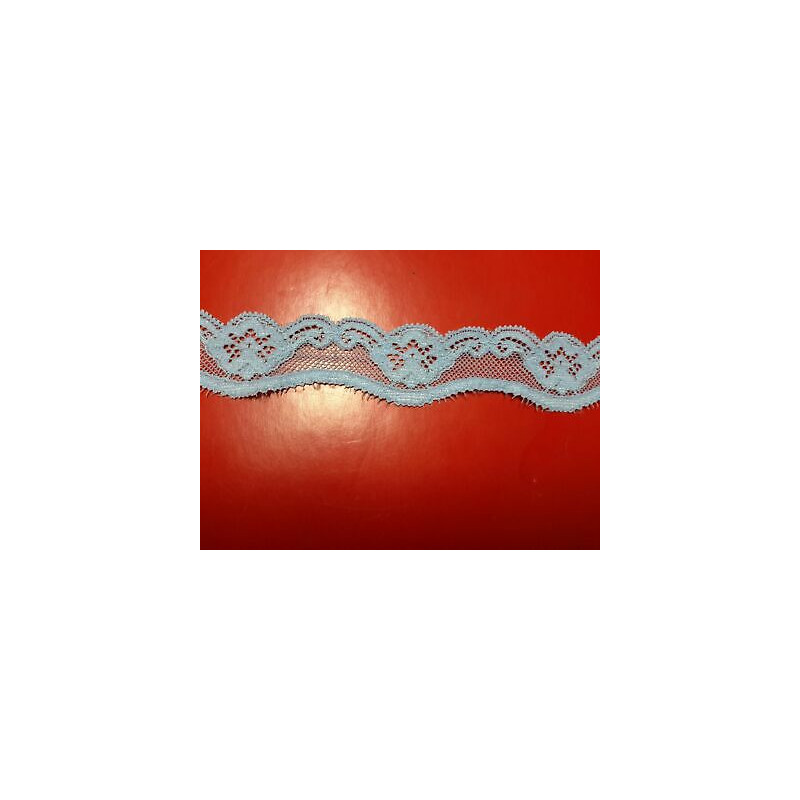 Metri 1 Passamaneria pizzo merletto azzurro alta cm 3,5 circa
