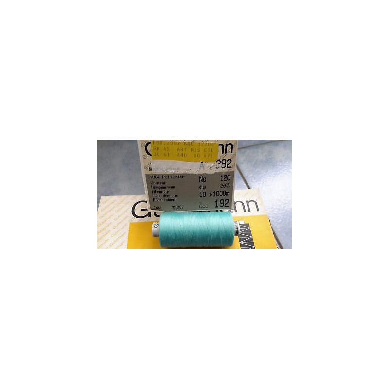 Spoletta filato Gutermann Tilolo No 120 A282 colore azzurro 192 in Super O