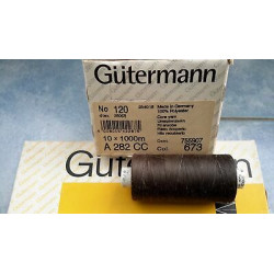 Spoletta filato Gutermann Tilolo No 120 A282 colore marrone 673 Super Offe
