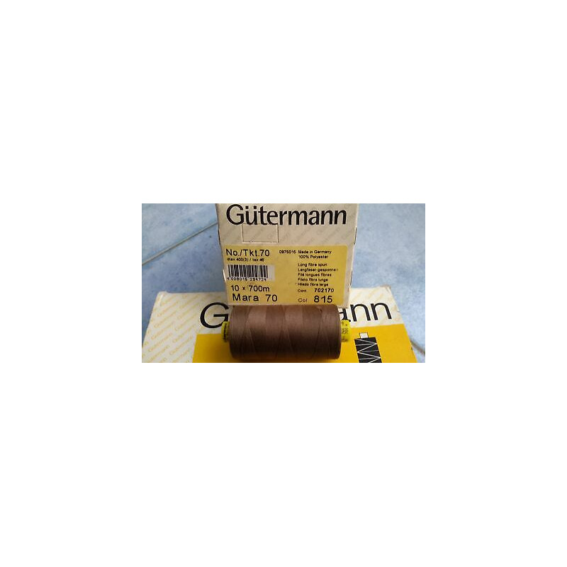 Scatola da 10 Spolette filato Gutermann Tilolo No 70 Mara colore marronci