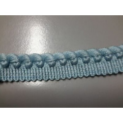 Metri 1 di Passamaneria in tessuto colore azzurro alta cm. 1,7