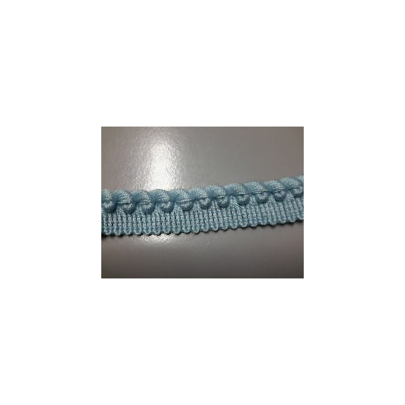 Metri 1 di Passamaneria in tessuto colore azzurro alta cm. 1,7