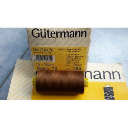 Scatola da 10 Spolette filato Gutermann Tilolo No 70 Mara colore marroncin