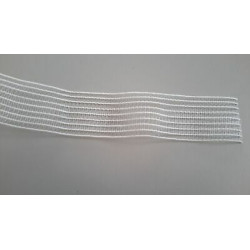 Metri 5 di Passamaneria retina bianco alta cm 3