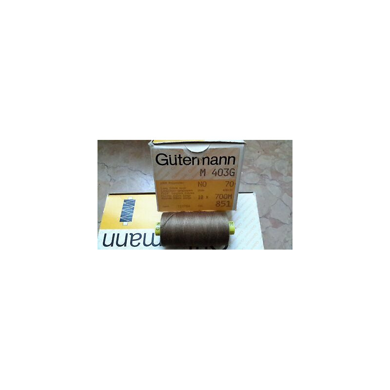 Spoletta filato Gutermann Tilolo No 70 M403 colore marroncino 851