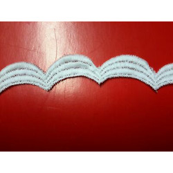 Metri 1 Passamaneria pizzo merletto bianco alta cm 1,2 circa