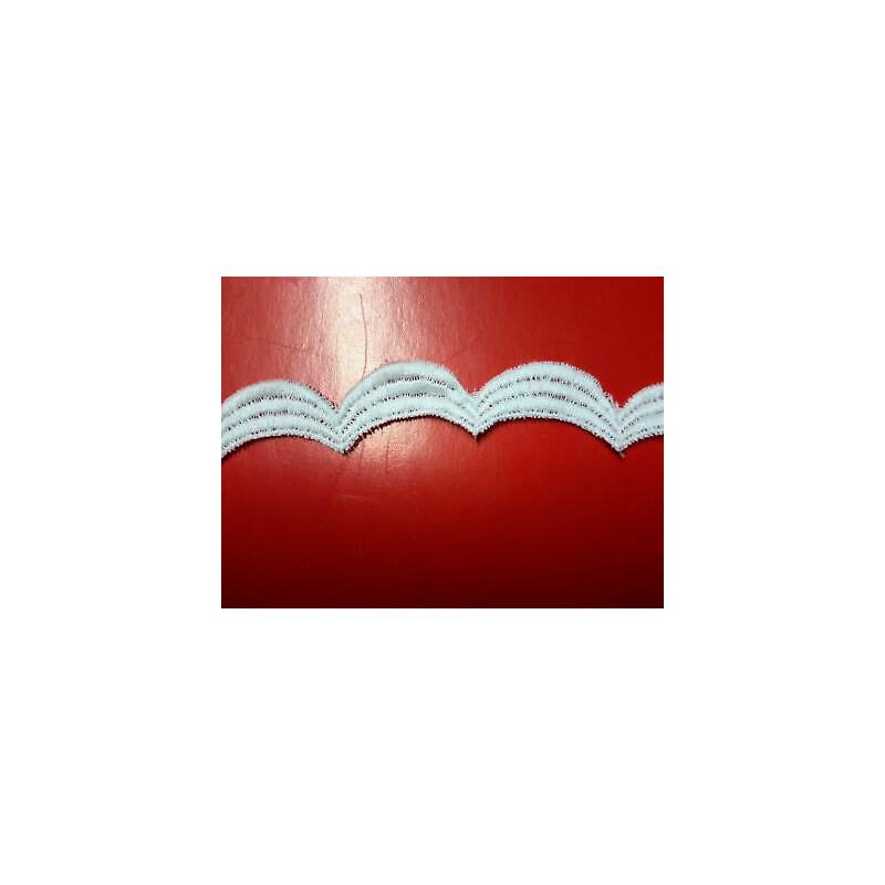 Metri 1 Passamaneria pizzo merletto bianco alta cm 1,2 circa