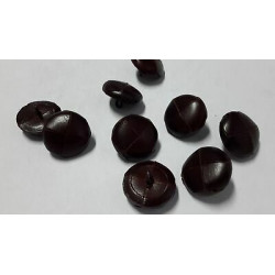 n 8 bottoni rotondi in finto cocco colore marrone cm 2,4 foro dietro