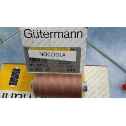 Scatola da 10 Spolette filato Gutermann Tilolo No 120 A282 colore nocciol