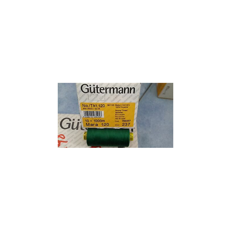 Scatola da 10 Spolette filato Gutermann Tilolo No 120 Mara colore verde 2