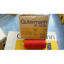 Scatola da 10 Spolette filato Gutermann Tilolo No 70 M403 colore arancio 1