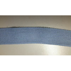 Metri 10 Passamaneria in tessuto maglina azzurro alta cm. 3
