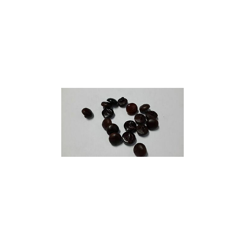 n 13 bottoni rotondi in finto cocco colore marrone varie tonalità cm 1,6 f