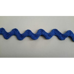 Mt 10 Passamaneria a serpentina colore blu alta mm 16 