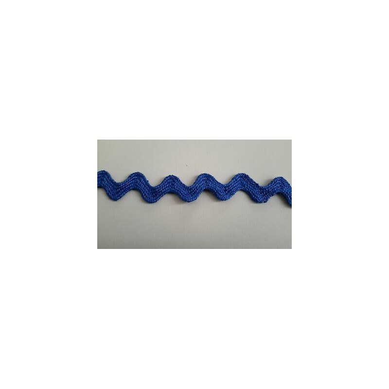 Mt 10 Passamaneria a serpentina colore blu alta mm 16 