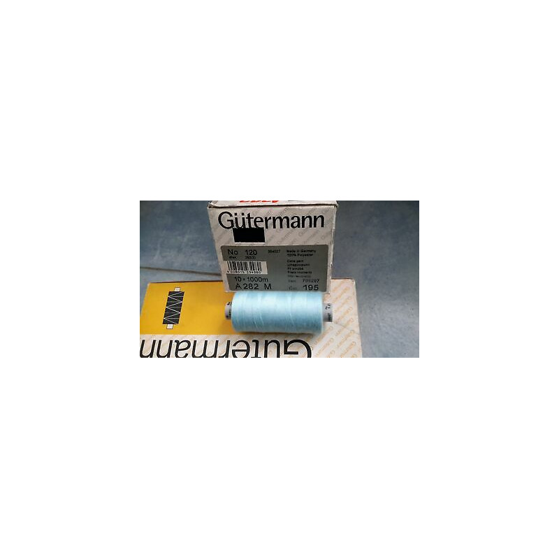 Spoletta filato Gutermann Tilolo No 120 A282 colore azzurro 195 Super Offe